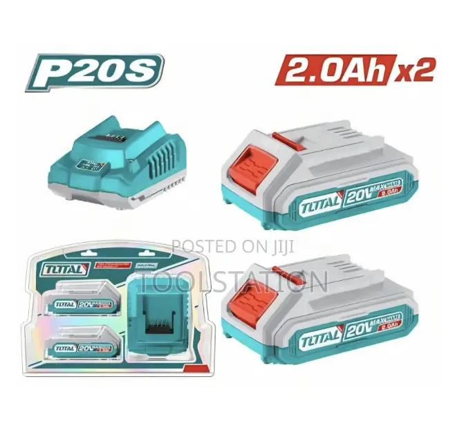 Lithium-Ion 2 X 2ah Batteries and Charger Kit Tfbcpk1222