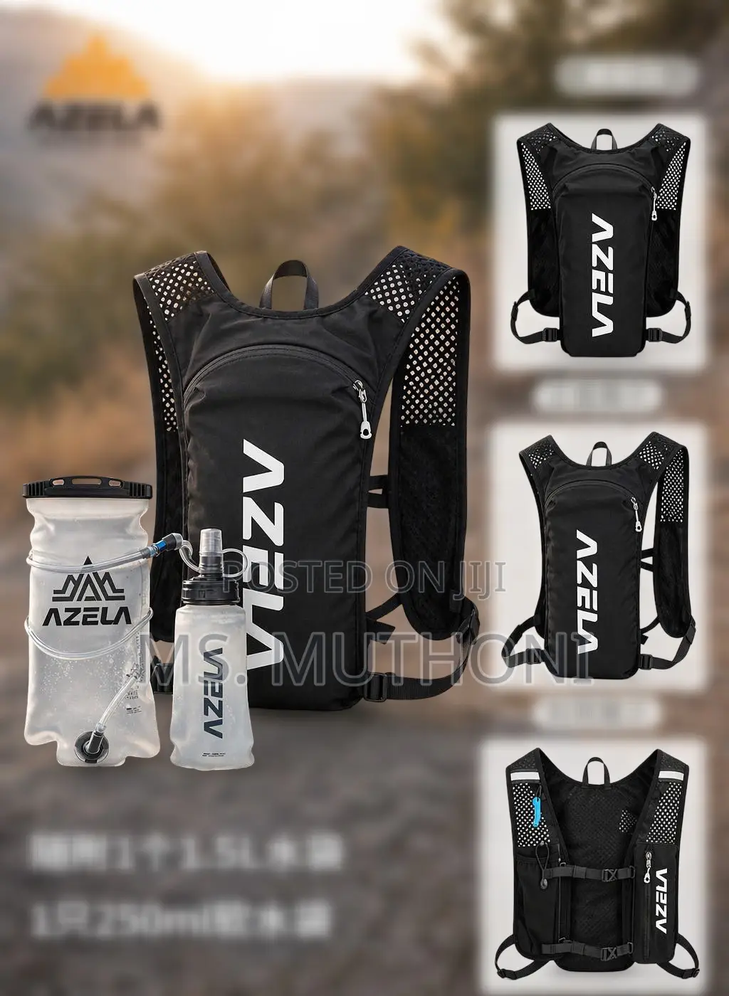 Azela Outdoors Lightweight Hydration Vest,