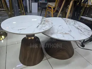 Nesting Coffee Tables Ft Marble-Top