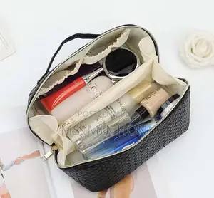 Convenient Woven Texture Cosmetic / Travel / Toiletries Bag
