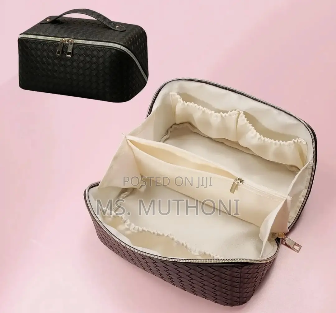 Convenient Woven Texture Cosmetic / Travel / Toiletries Bag