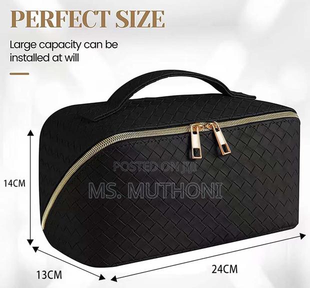 Convenient Woven Texture Cosmetic / Travel / Toiletries Bag - thumbnail 6