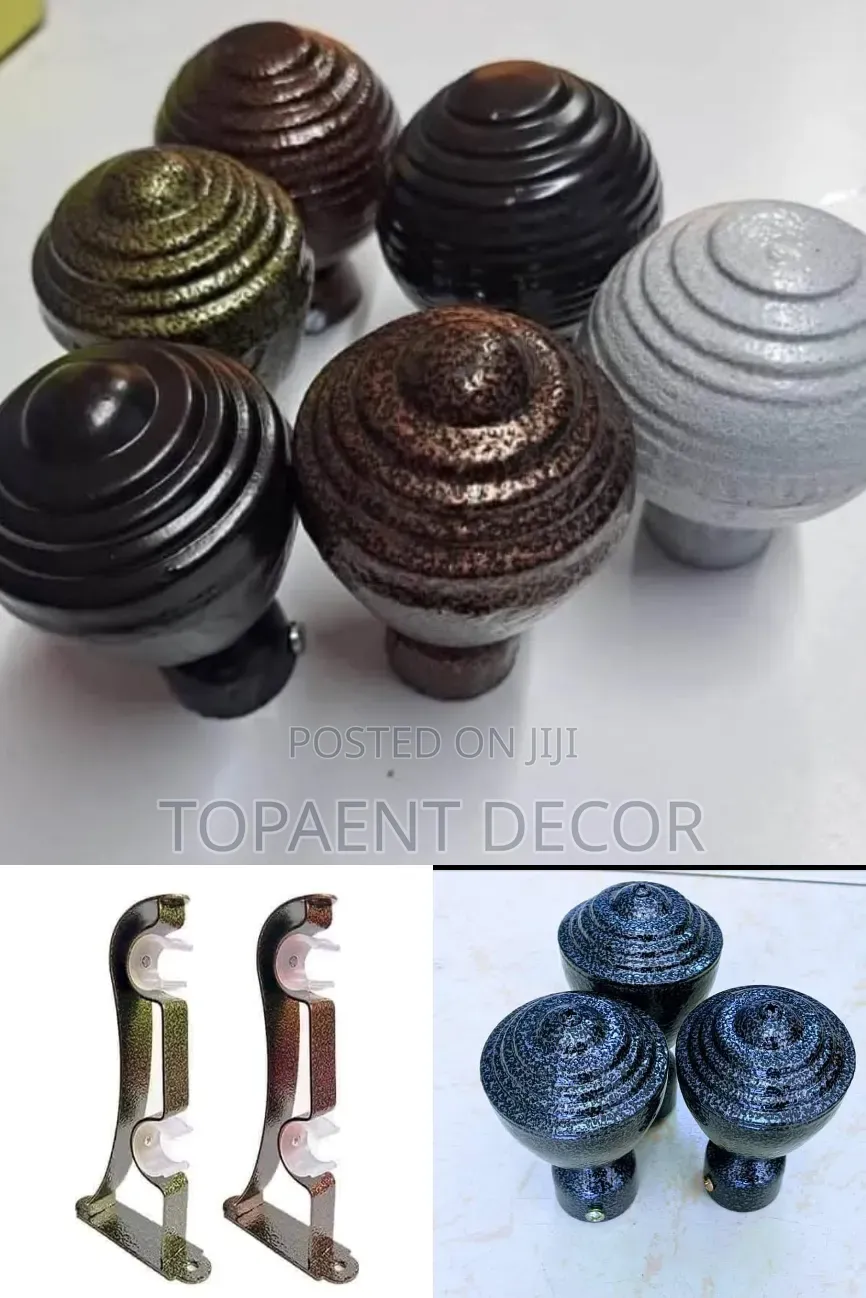 Powder Coated Heavy Duty Rod Brackets and Flowers