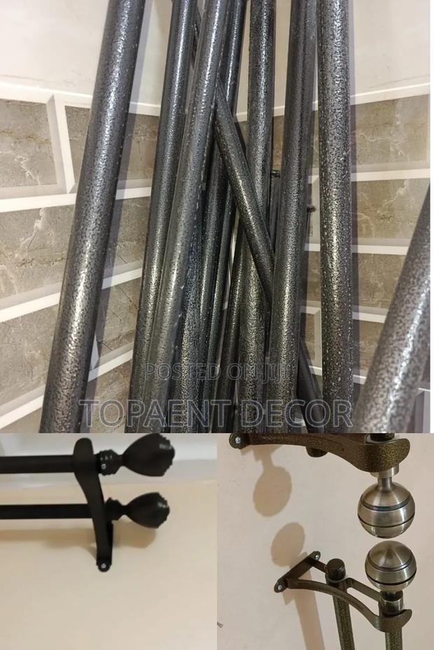Strong Hold,Neat Finish, Powder Coated Curtain Rods