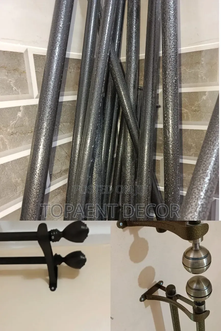 Strong Hold,Neat Finish, Powder Coated Curtain Rods