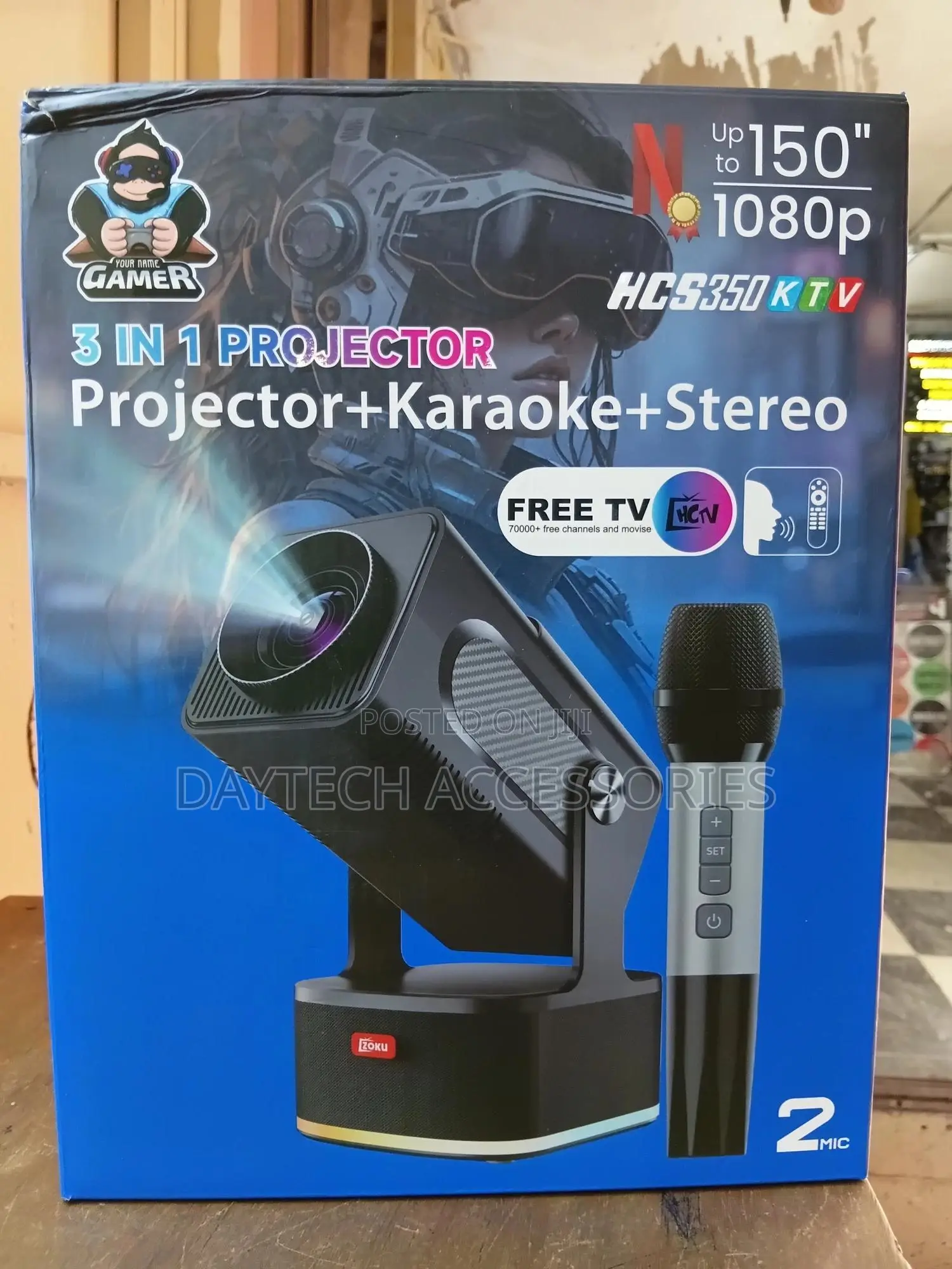 Hcs350 KTV 3-in-1 Projector System Designed for Home Entertainment.