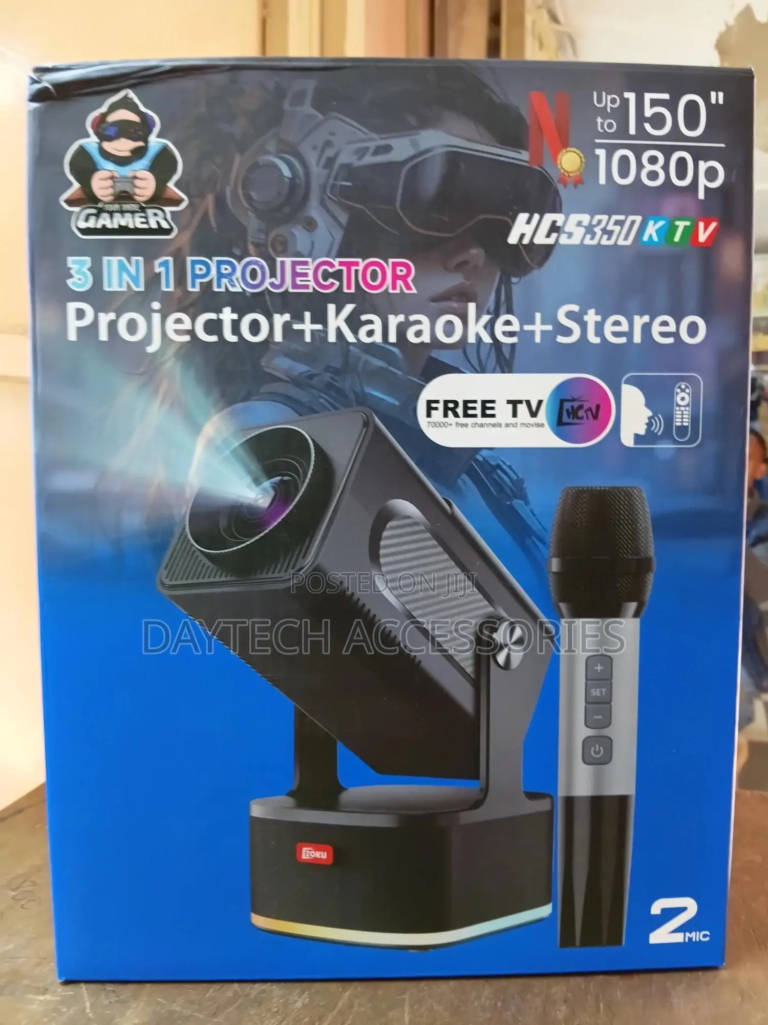 Hcs350 KTV 3-in-1 Projector System Designed for Home Entertainment.