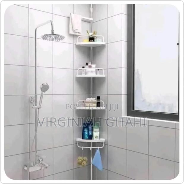 Adjustable Height Ground to Ceiling Multicorner Shelf - thumbnail 2