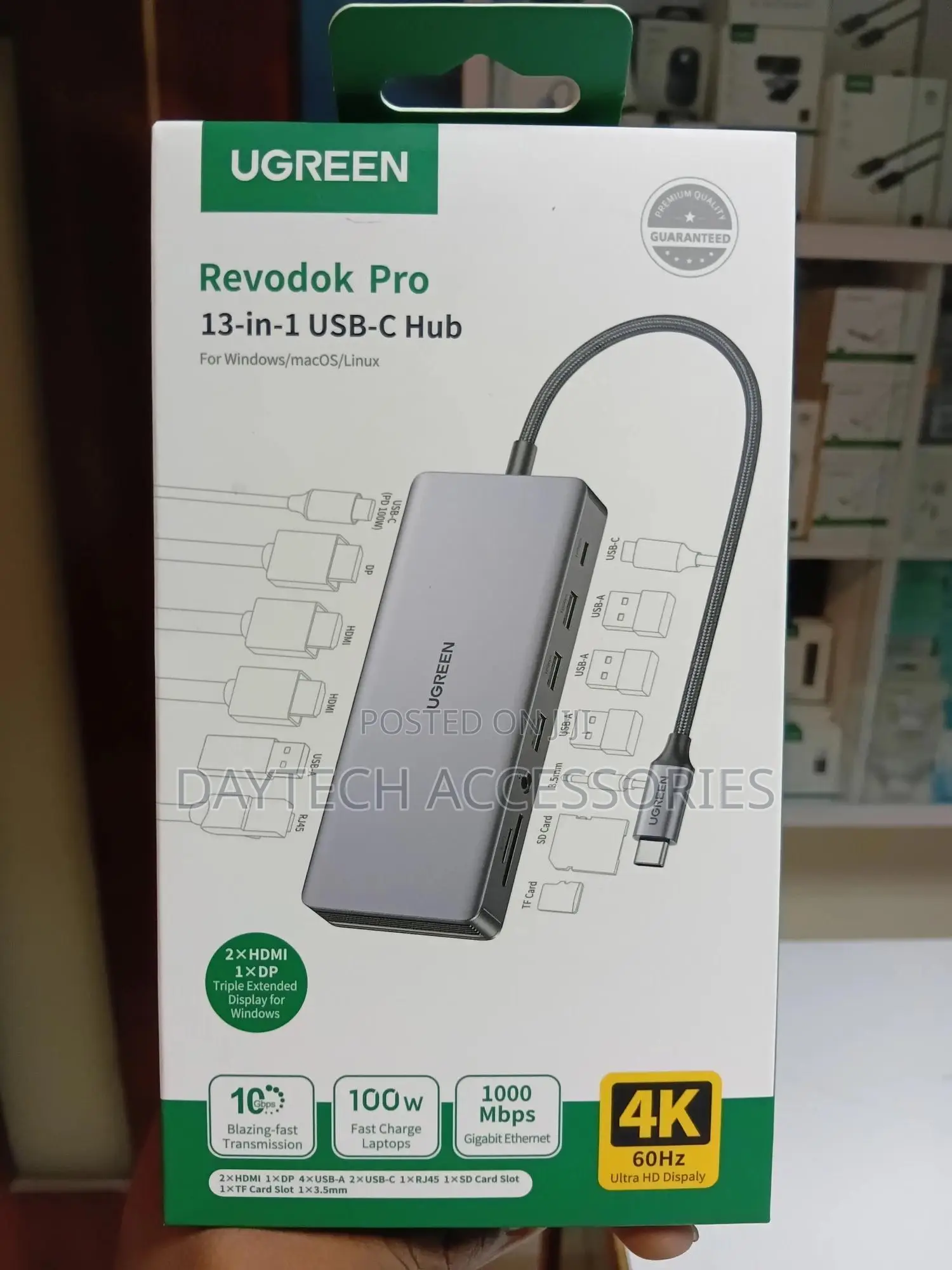 Ugreen Revodok Pro 13-in-1 Usb-C Hub Adapter.