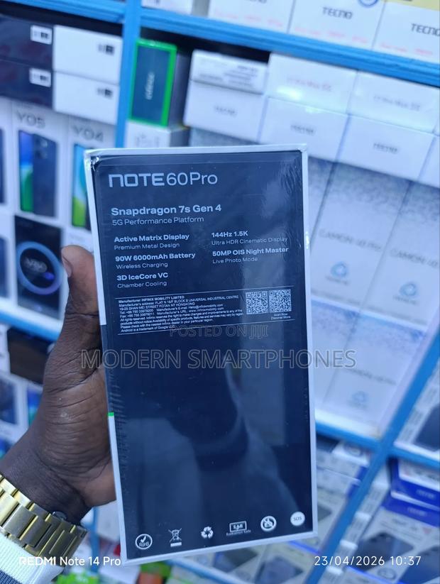New Infinix Note 60 Pro 256 GB Black - thumbnail 2