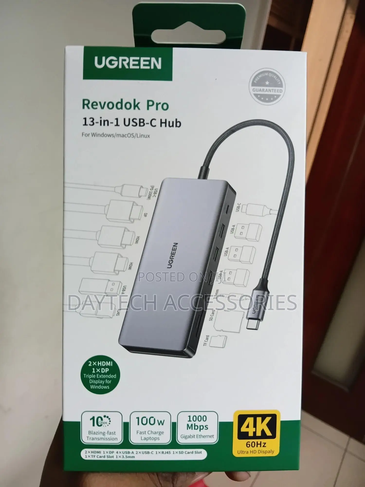 Ugreen Revodok Pro 313 Usb-C 13-in-1 Multifunction Docking Station.