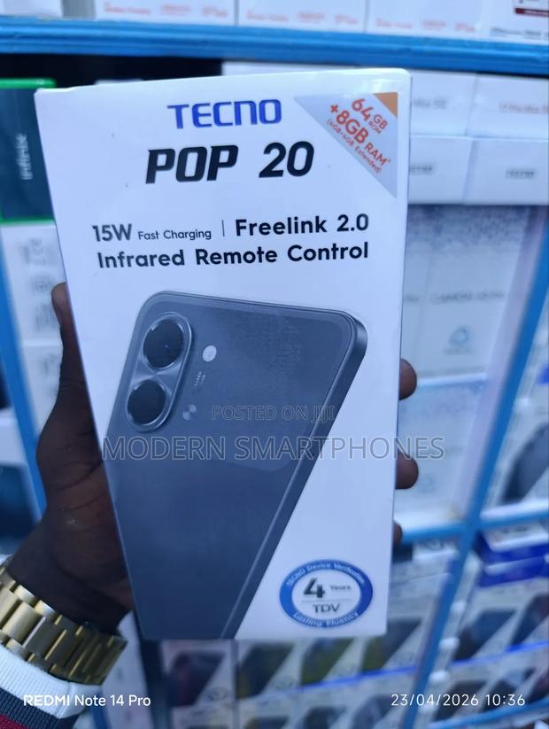 New Tecno Pop 20 64 GB Black
