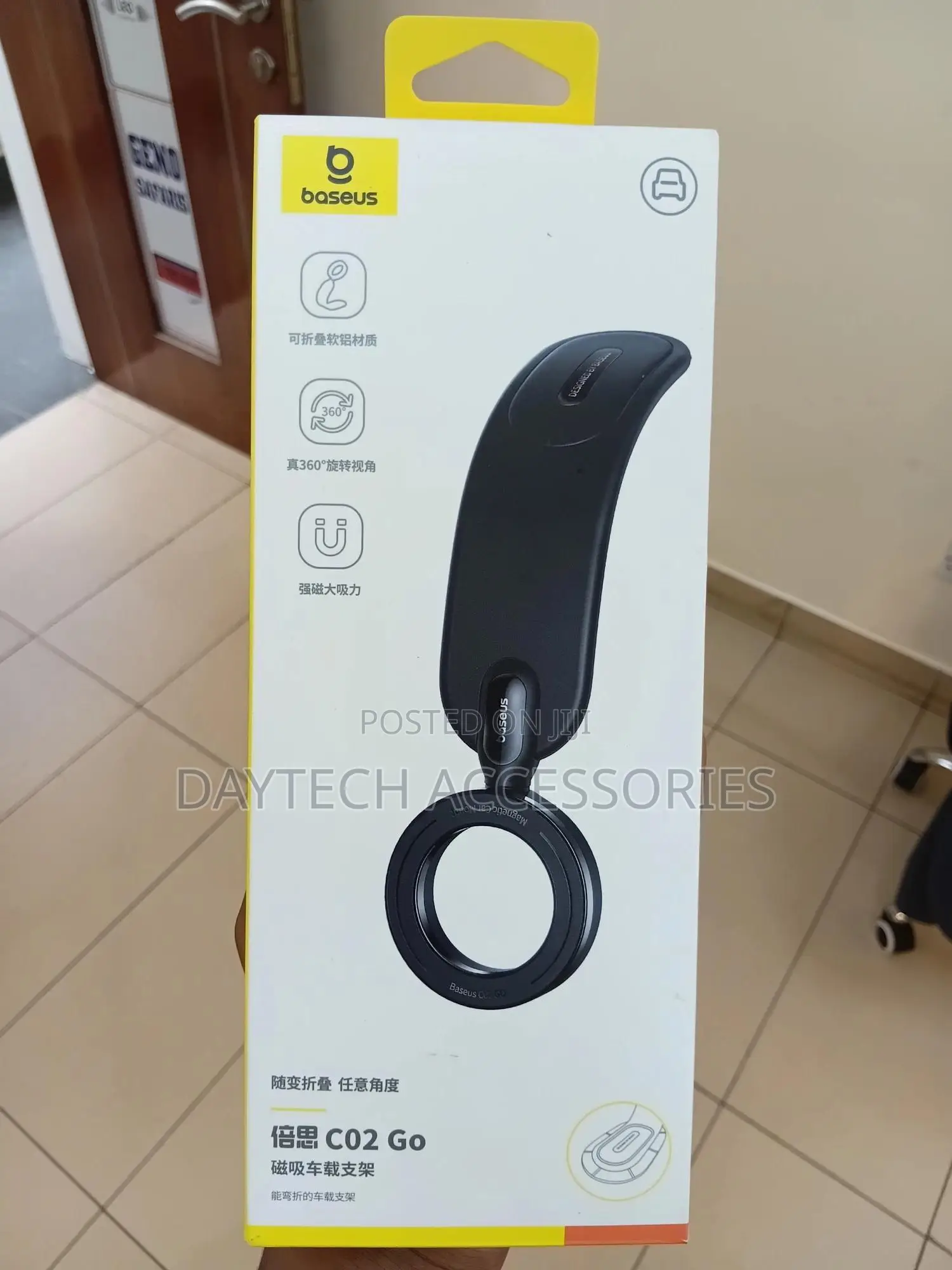 Baseus C02 Go Series Magnetic Car Phone Mount Cluster - Black