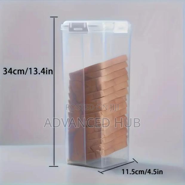 Clear Airtight Plastic Bread Storage Container - thumbnail 4