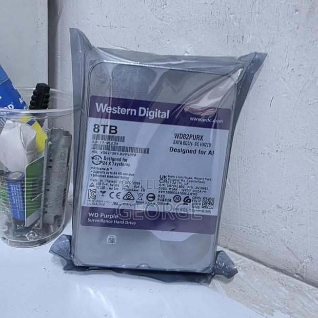 Wd Purple 8tb Hard Drive for DVR NVR CCTV Camera Storage