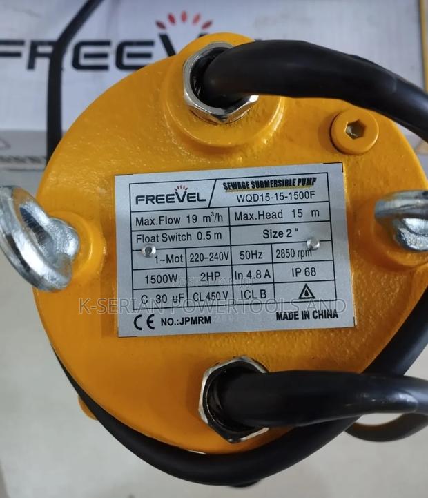 Freevel Submersible Sewage Pump/ 2hp Sewage Pump - thumbnail 2