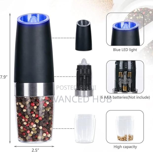 Electric Gravity Salt and Pepper Grinder - thumbnail 2