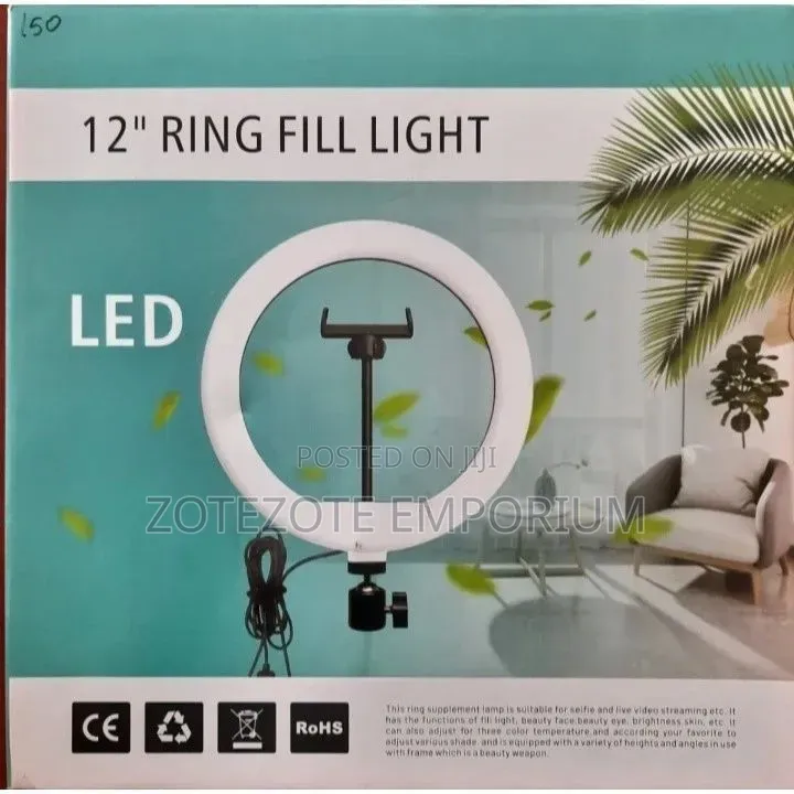 12 Inches Ring Light With Tripond and Phone Holder, Best for Tiktok
