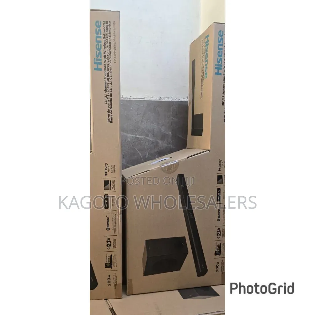 Hisense Soundbar 
200 Watts Hisense Soundbar 2.1ch Channel Hs218