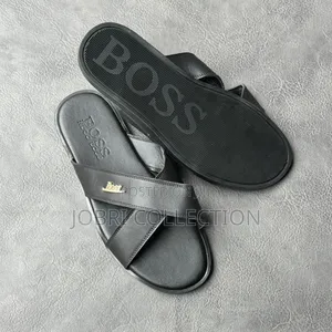 Authentic Black Boss Mens Sandals