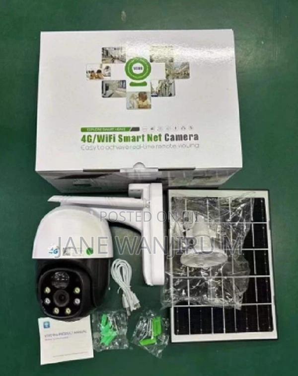 4g Single Lens V380 Solar Powered PTZ Camera4g Connectivity