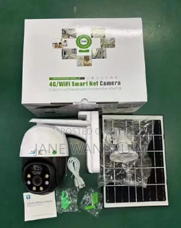 4g Single Lens V380 Solar Powered PTZ Camera4g Connectivity