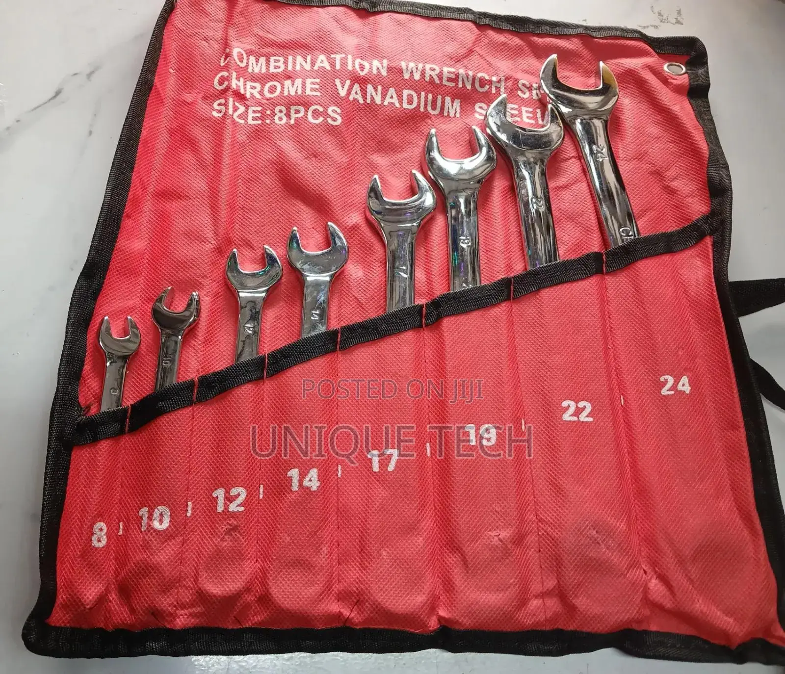 Combination Wrench Spanner Set 8pcs (8,10,14,17,19,22,24mm)