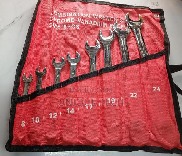 Combination Wrench Spanner Set 8pcs (8,10,14,17,19,22,24mm)