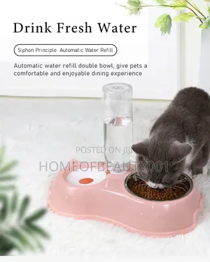 Automatic Single Pet Bowl Plus Water Dispenser