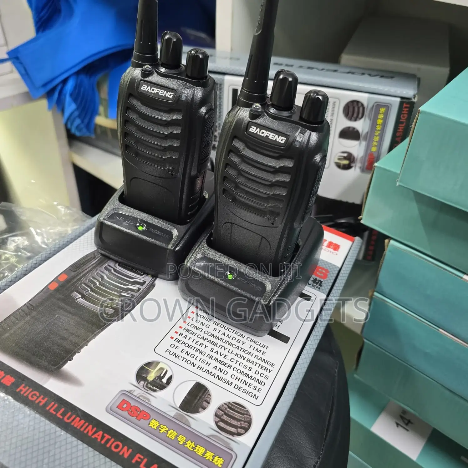 Bf-888s Walkie Talkie Set Long Range 400-470mhz Radio