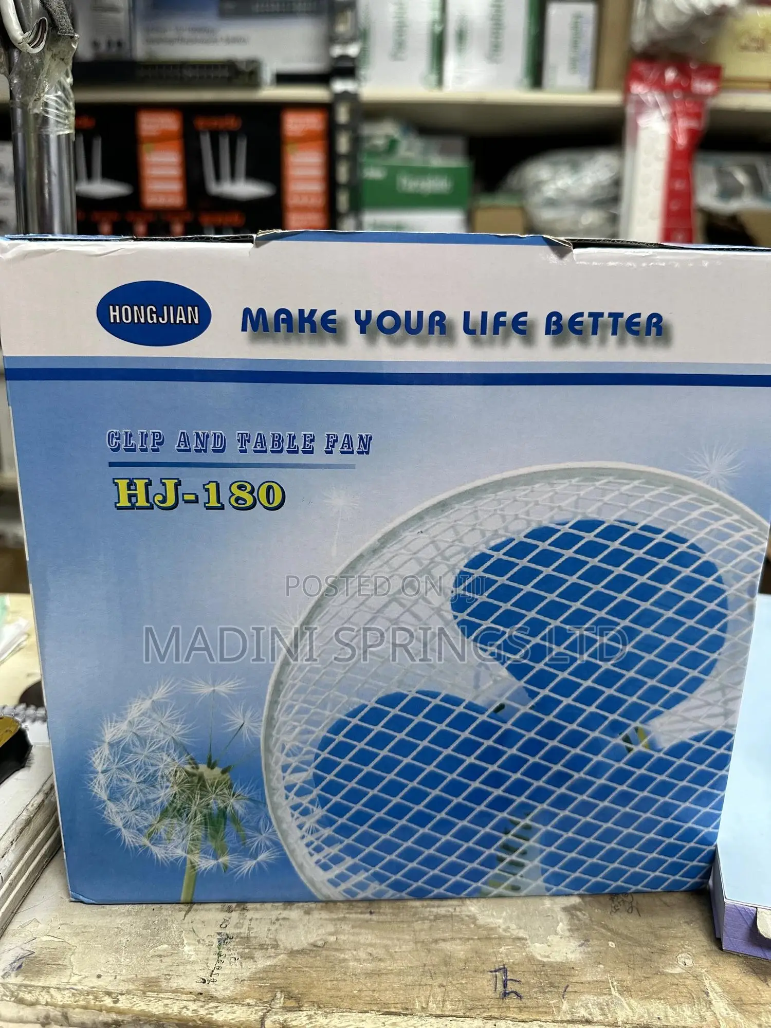 Rotating Table Clip-on Fan(4inch Tall, Rotates 360degrees)