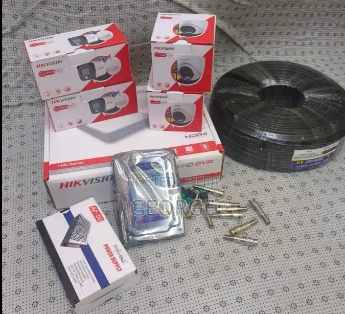 Hikvision 4 CCTV Cameras 4 Channel Complete Kit 1080p