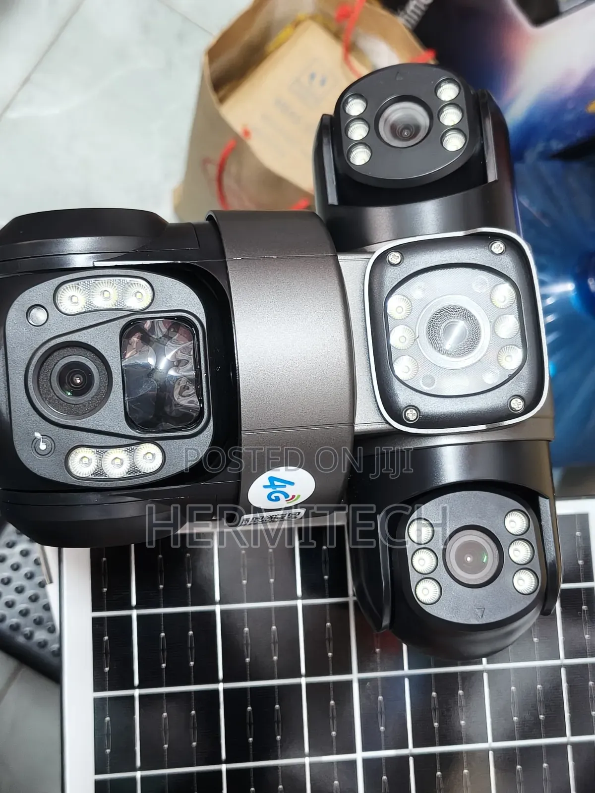 Outdoor Solar Camera 4g Model 3-Eyes Triple Lens