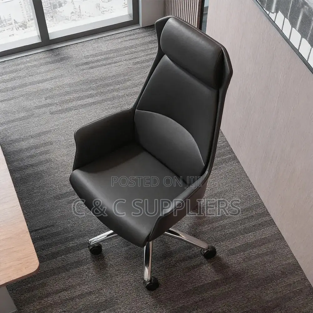 Office Seats; Ergonomic Swivel Leather Executive Chair