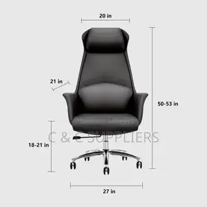 Office Seats; Ergonomic Swivel Leather Executive Chair