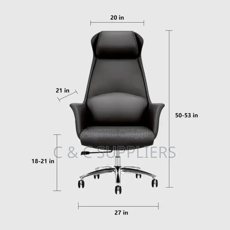 Office Seats; Ergonomic Swivel Leather Executive Chair