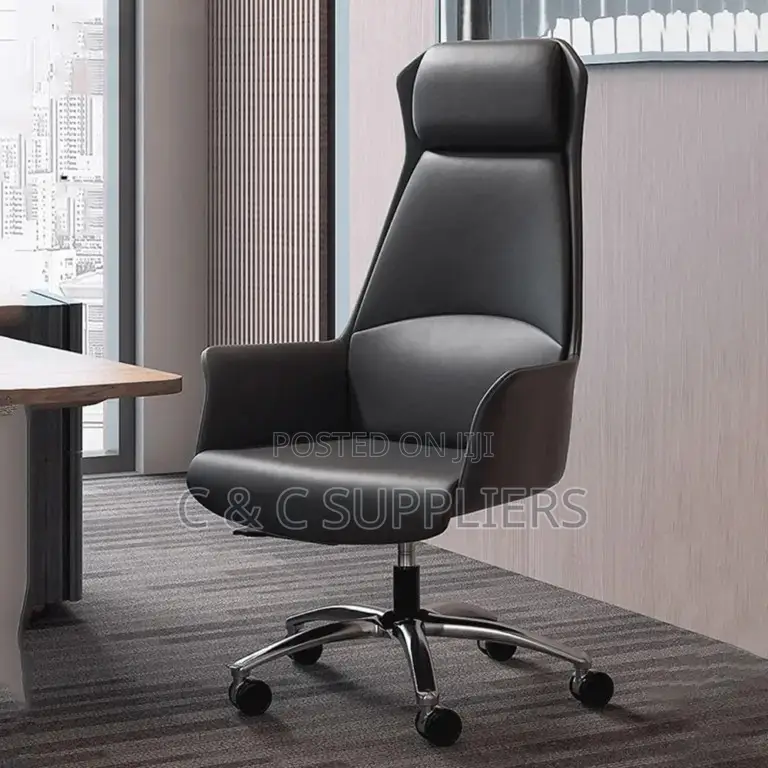 Office Seats; Ergonomic Swivel Leather Executive Chair