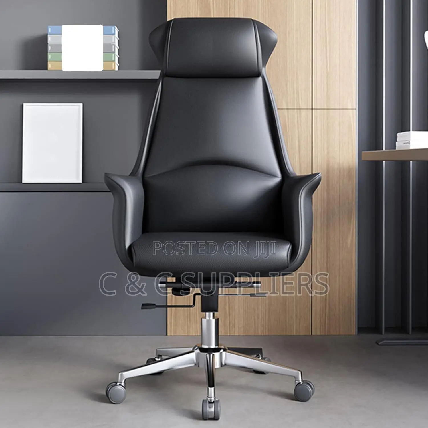 Office Seats; Ergonomic Swivel Leather Executive Chair
