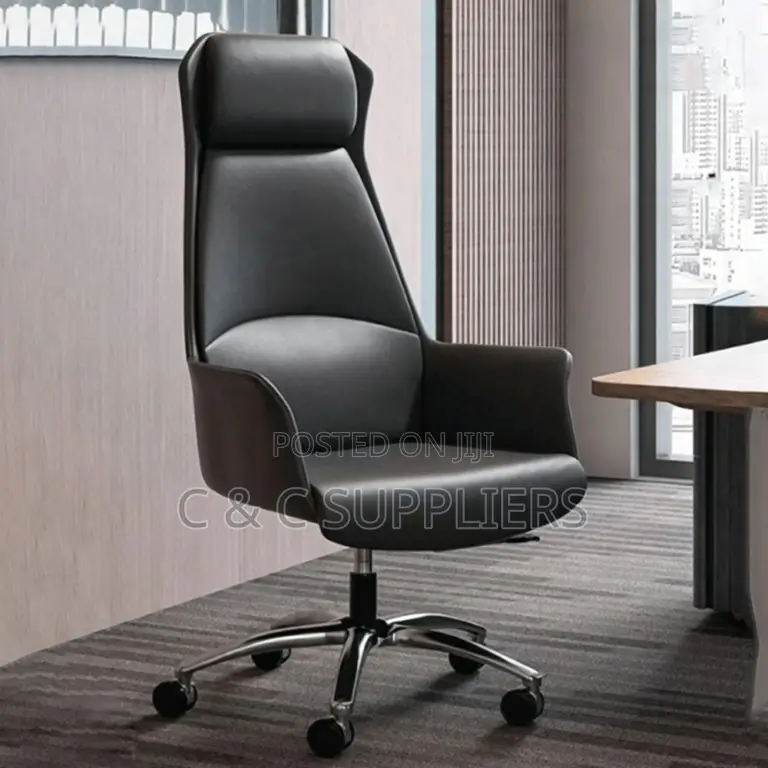 Office Seats; Ergonomic Swivel Leather Executive Chair