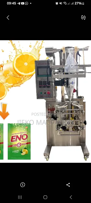 Automatic Powder Sachet Packing Machine | Eno Type