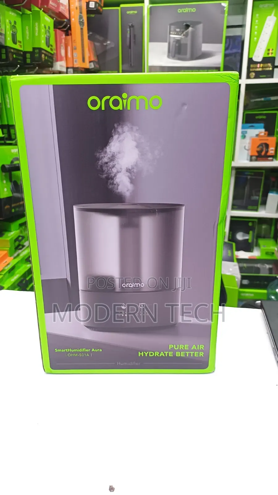 Oraimo Home Humidifier 4l With Ambient Light Auto Shut-Off