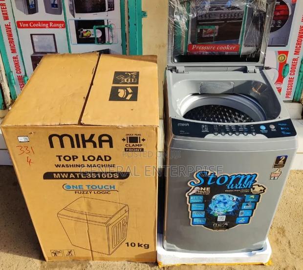 Mika 10kg Top Load Fully Automatic Dark Silver