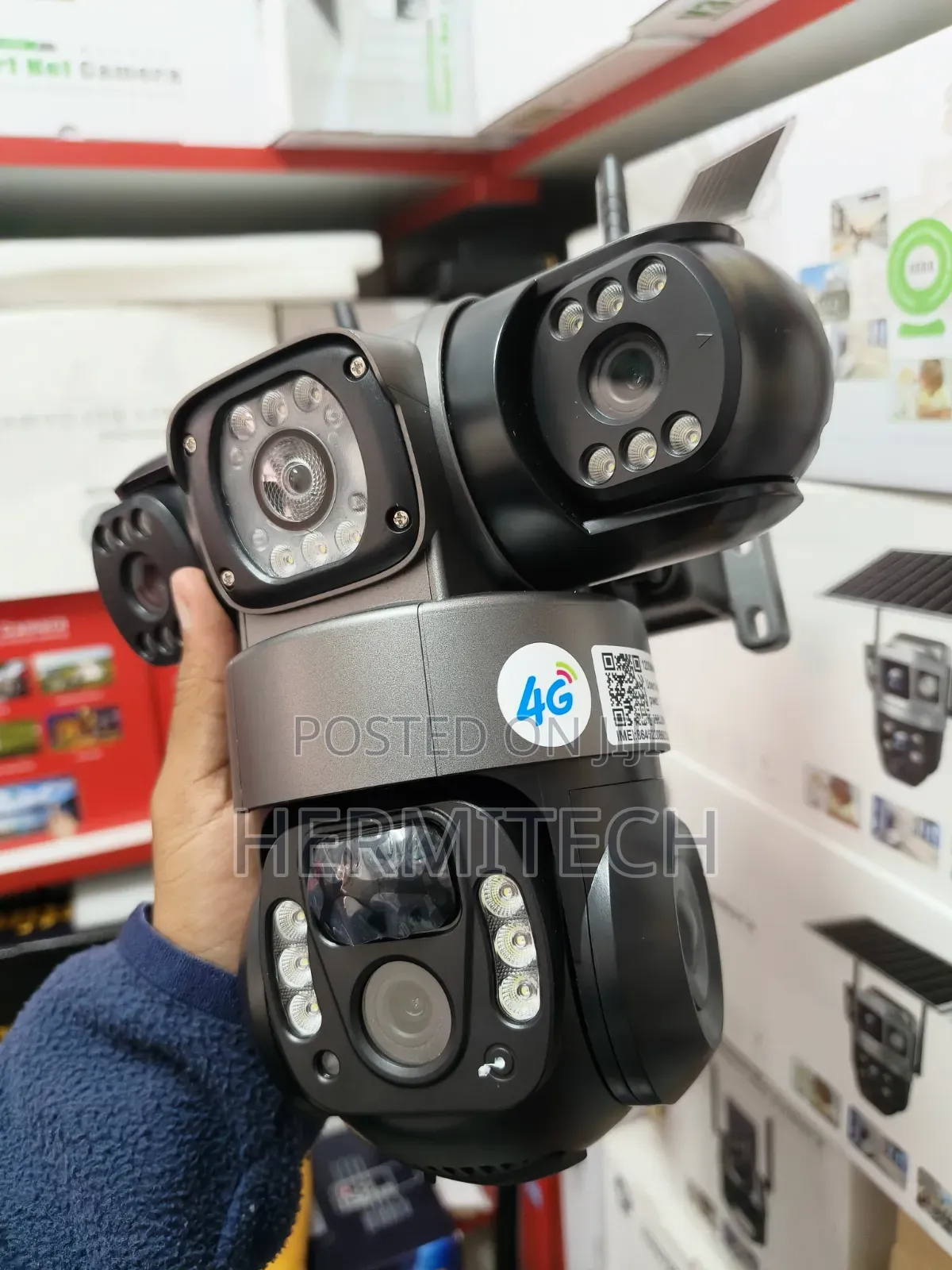 Smart Solar Camera 4g Smart Triple Lens Sd/Cloud Storage Support