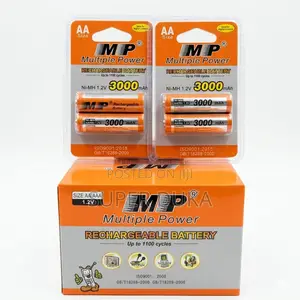 Mp 3000mah Aa Rechargeable Batteries 1.2v Ni-Mh -Long Lasting Cycles