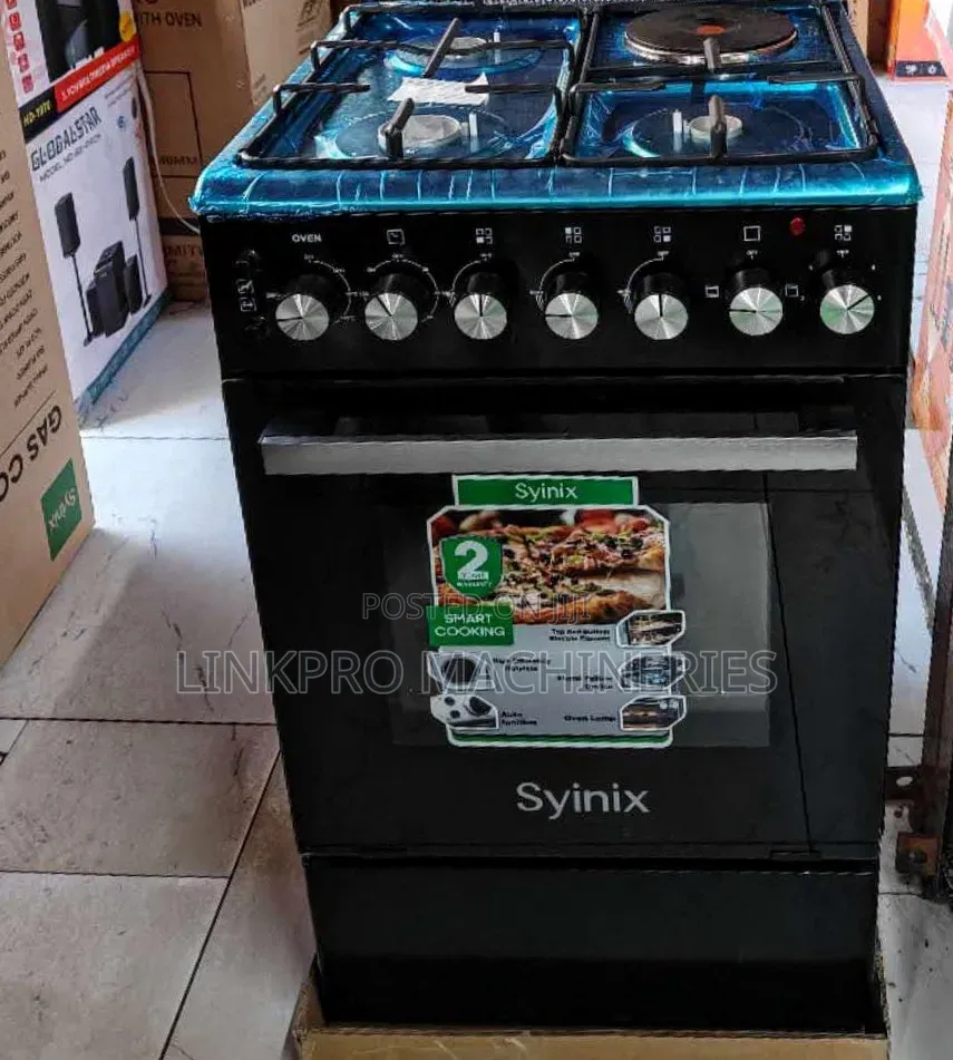 50*55 Syinix 3 Gas+1 Electric Burner With Electric Oven