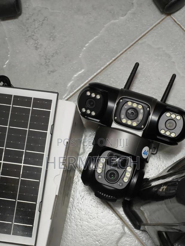4g Video CCTV Camera With Triple Lens Cameras