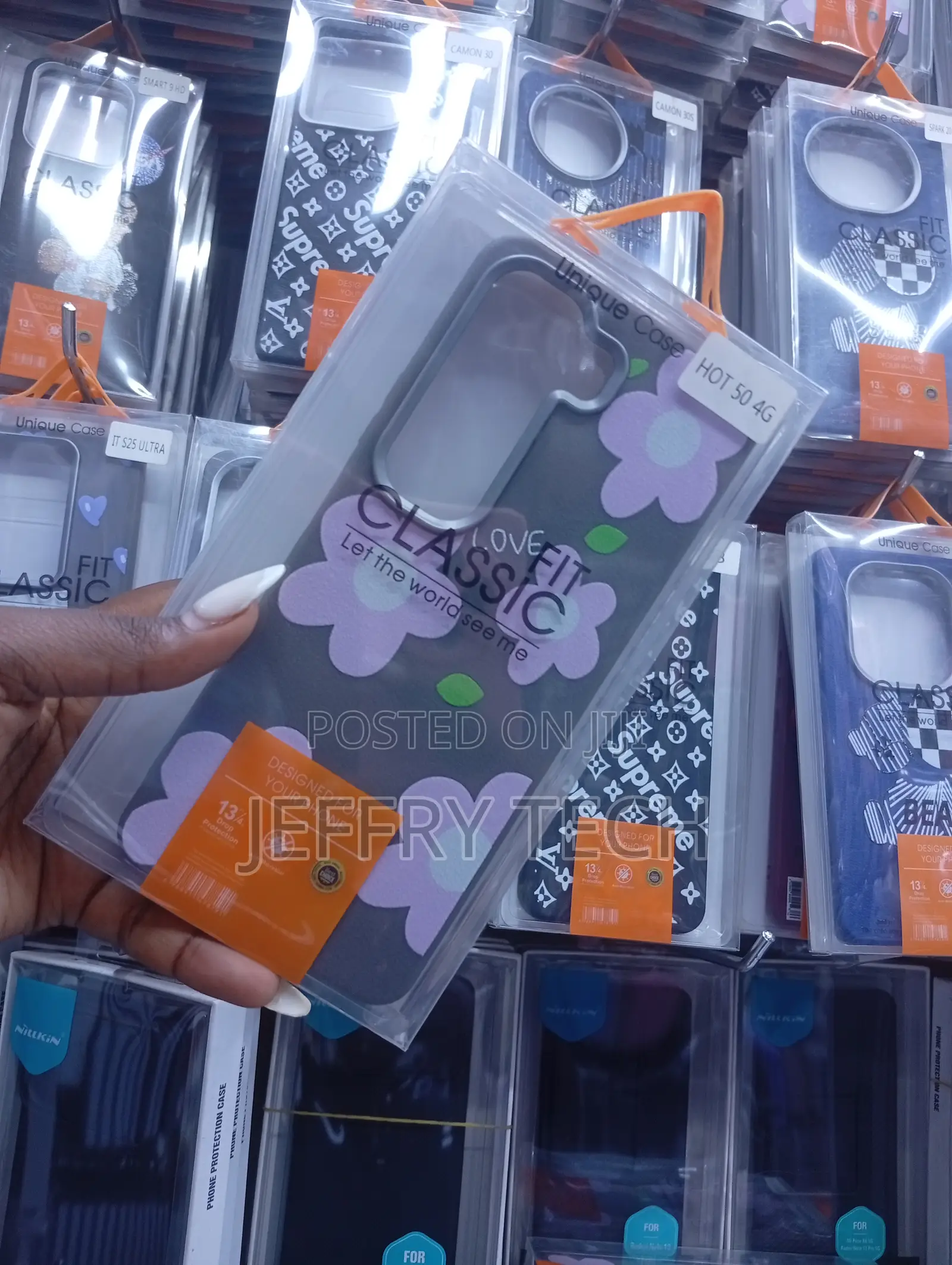 Infinix Hot 50 4g Love Fit Classic Floral Back Cover