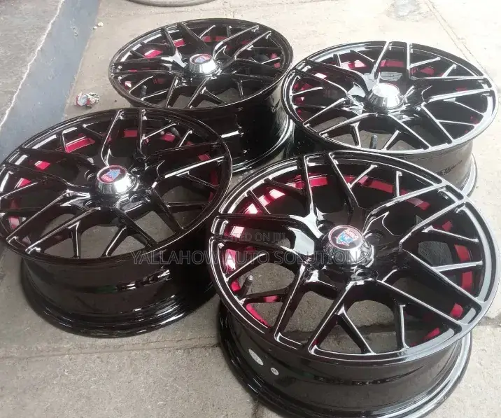15 Inch Red Alloy Rims for Sale in Kenya | Sporty Durable Wheels