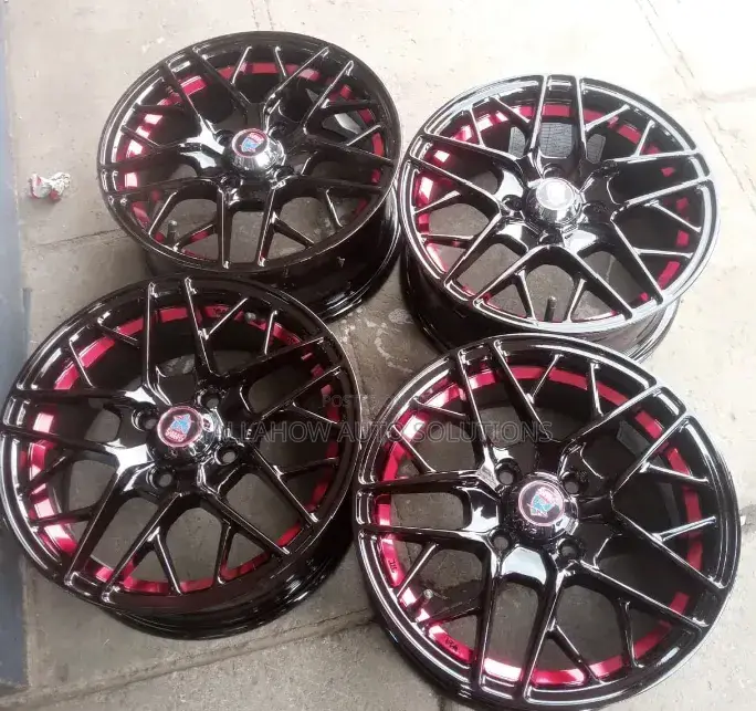 15 Inch Red Alloy Rims for Sale in Kenya | Sporty Durable Wheels