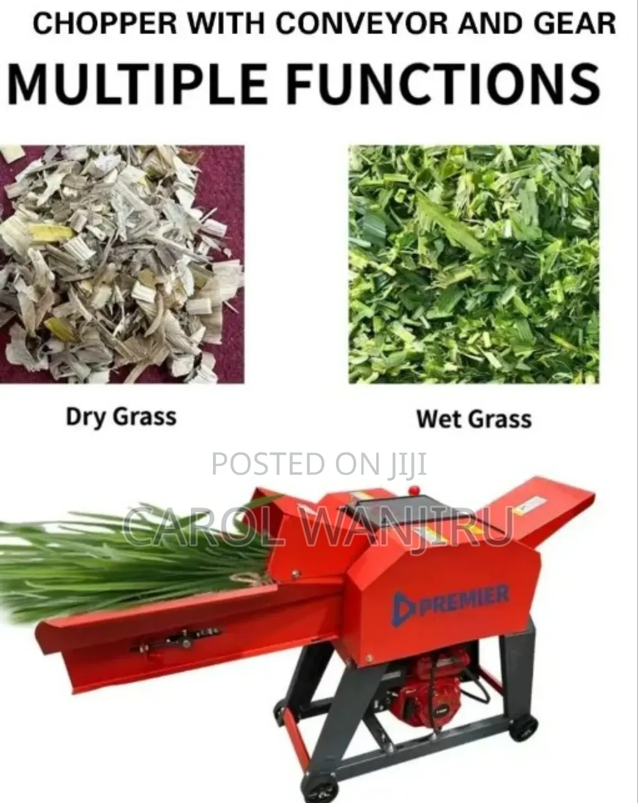 New Premier Chaff Cutter /Chopper With Conveyor and Gear